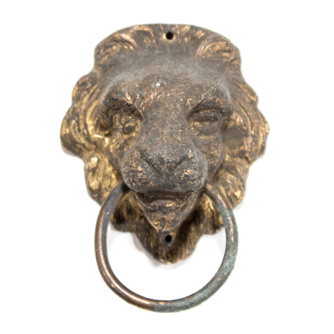 Antique Brass Lion Pull