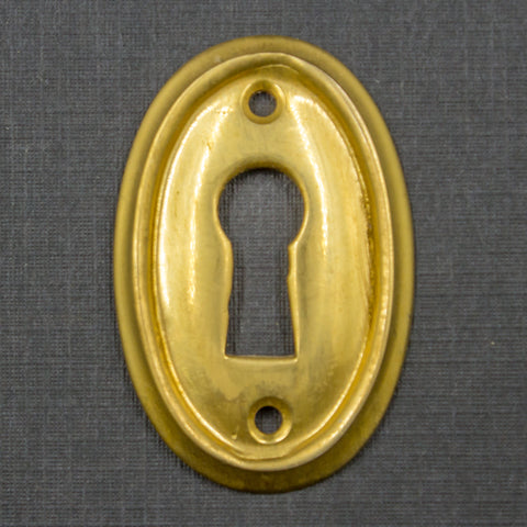 Cast Brass Ringed Key Hole Cover