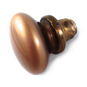 Two-Tone Antique Glass Doorknob Set