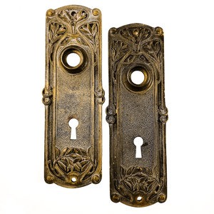 Yale & Towne Brass Vigo Escutcheons With Keyhole