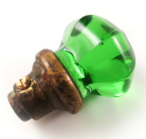 Antique Green Glass Doorknob