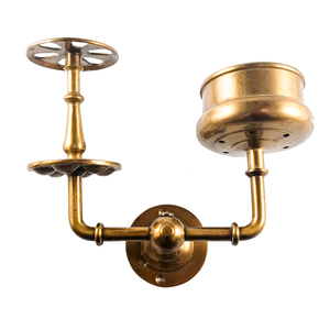 Brass Wall-Mounted Toothbrush and Cup Holder