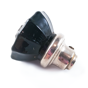 Antique Black Glass Doorknob