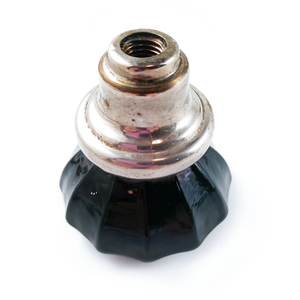 Antique Black Glass Doorknob
