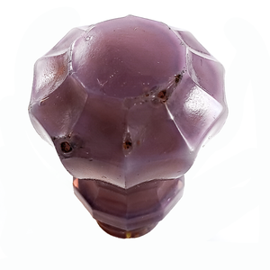 An angled view of the knob, showing the bubbles from another angle