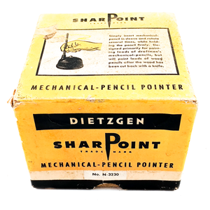 A yellow box for a vintage Dietzgen Sharpoint lead pointer