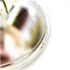 A close-up of the rim of a Westinghouse par lamp