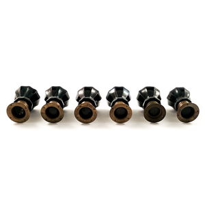 A more direct view of the undersides of the cleats, showing that some of the knobs have slightly chipped shafts.