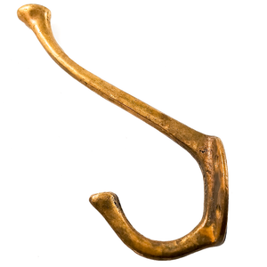 The coat hook seen from the other side, which shows a little bit more surface wear