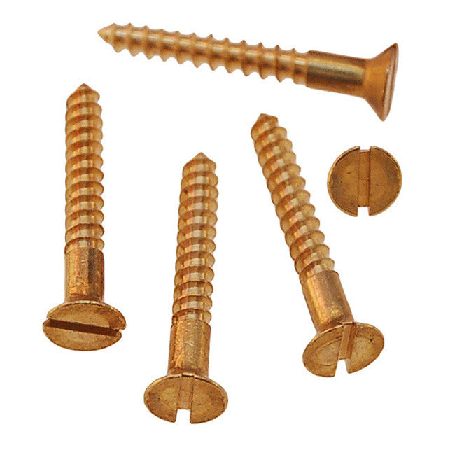 Flat Head Slotted Counter Sunk Wood Screws