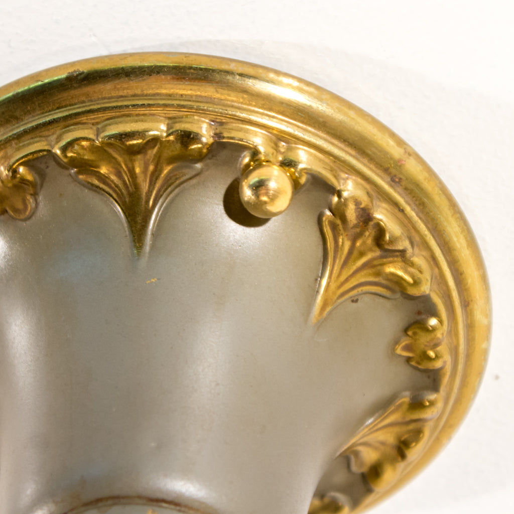 Flush Mount Ornate Brass Light Fixture