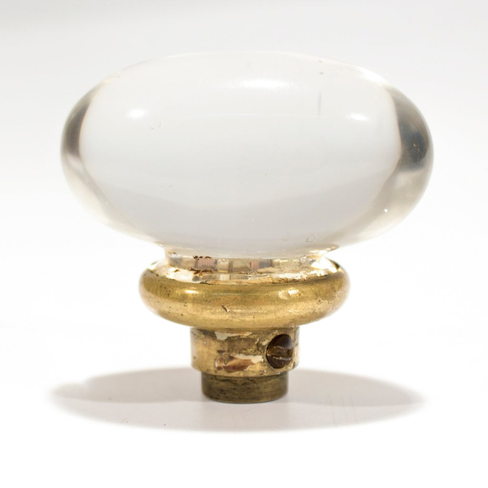Egg Oval Glass Door Knob