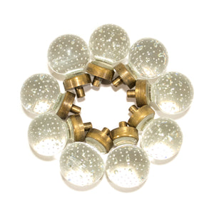 Round Control Point Bubble Glass Knobs