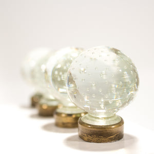 Round Control Point Bubble Glass Knobs