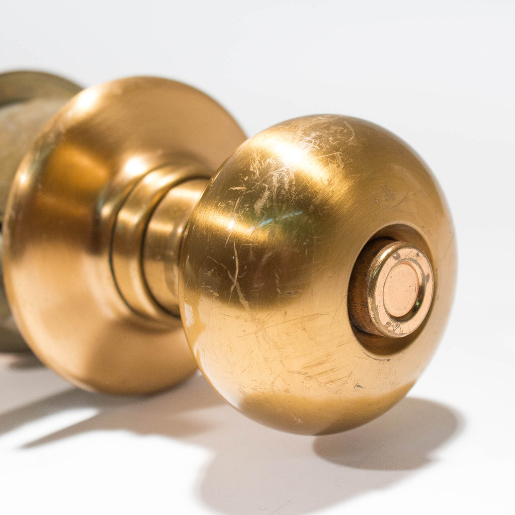 Schlage Bright Copper Locking Door Knob Set