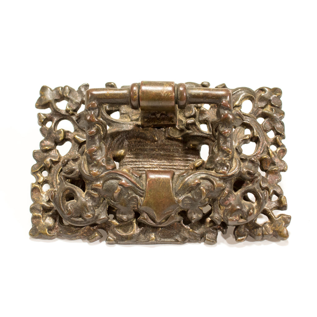 Bronze Ornate Kelp Pattern Drawer Ring Pulls