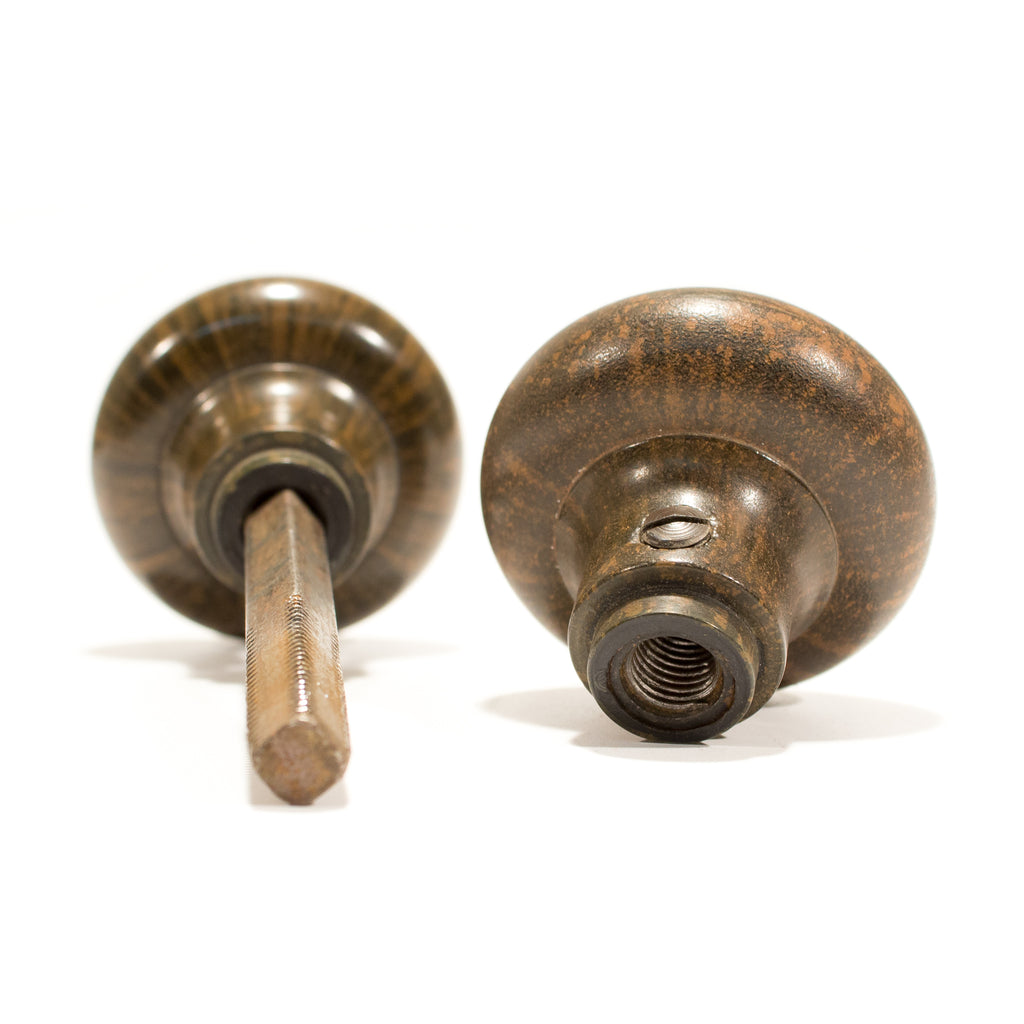 Marbled Bakelite Doorknob Set