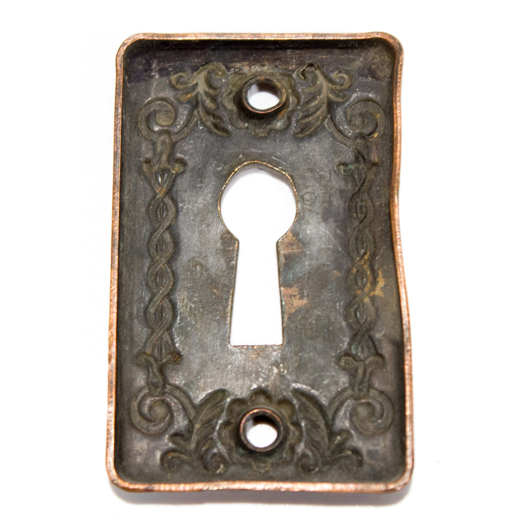 Late Nouveau Bronze Keyhole Cover