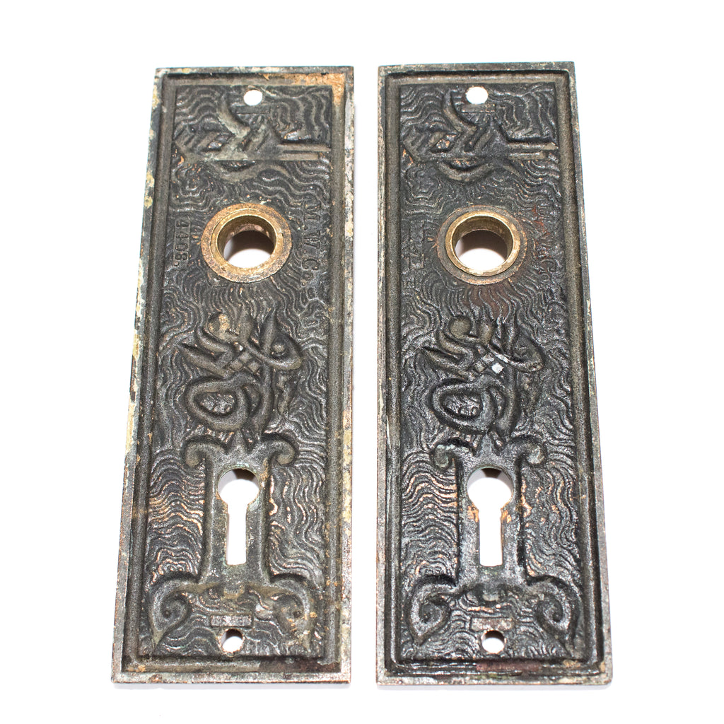 Mallory Wheeler Arabic Victorian Doorknobs Plates Set