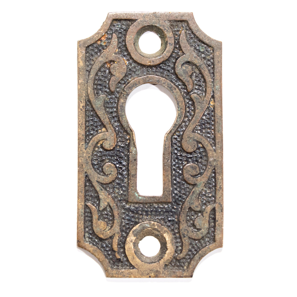 Darkened Bronze Victorian Keyhole Cover