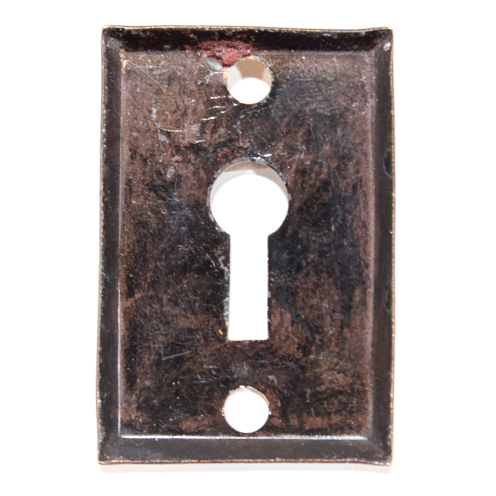 Antique Japanned Keyhole Covers