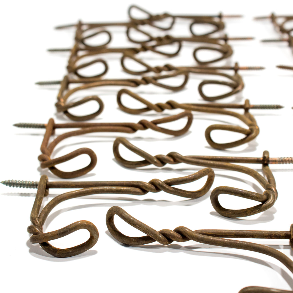 Antique Twist Wire Screw In Hooks