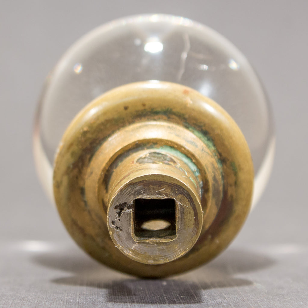Round Sphere Glass Door Knob