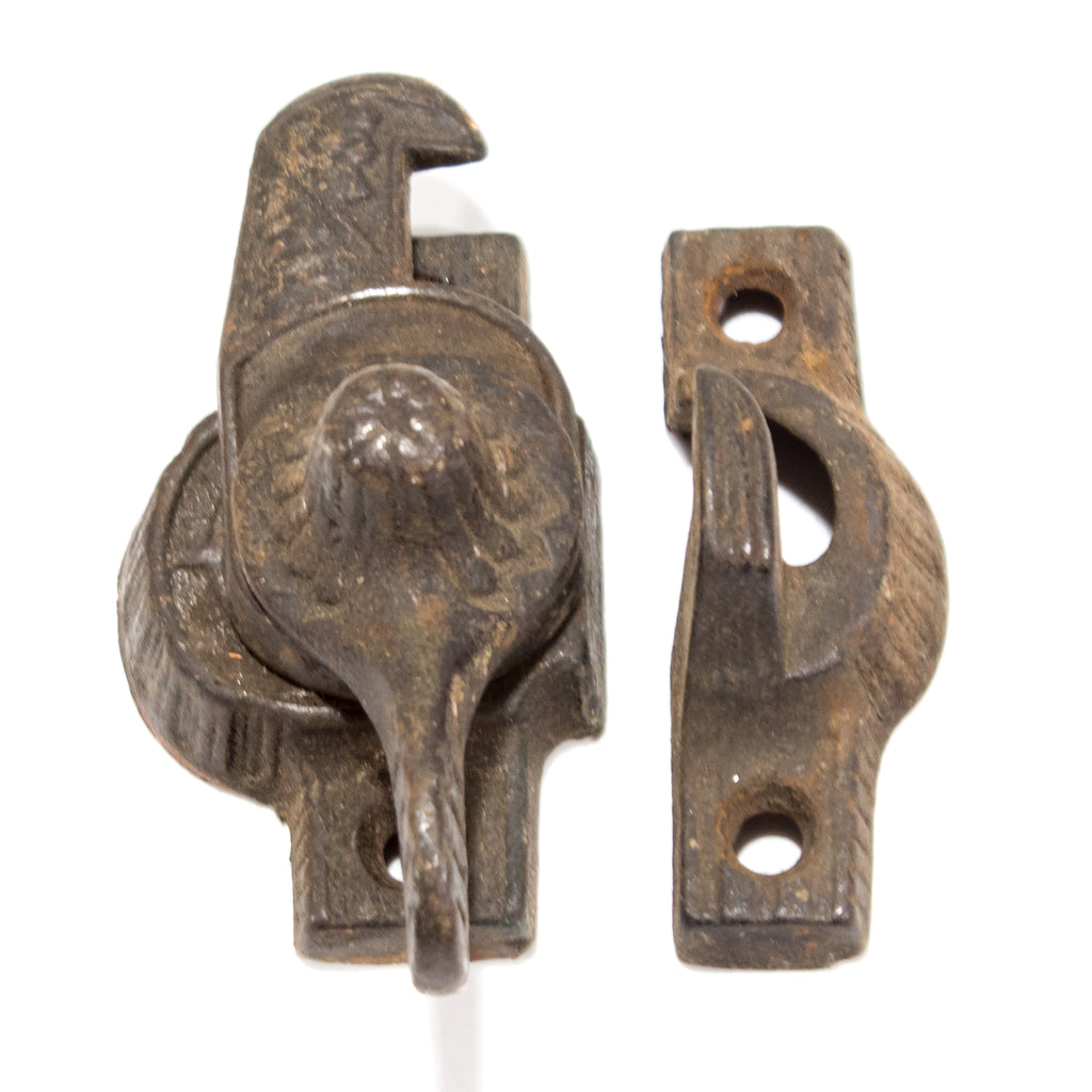Victorian Iron Eagle Claw Window Locks