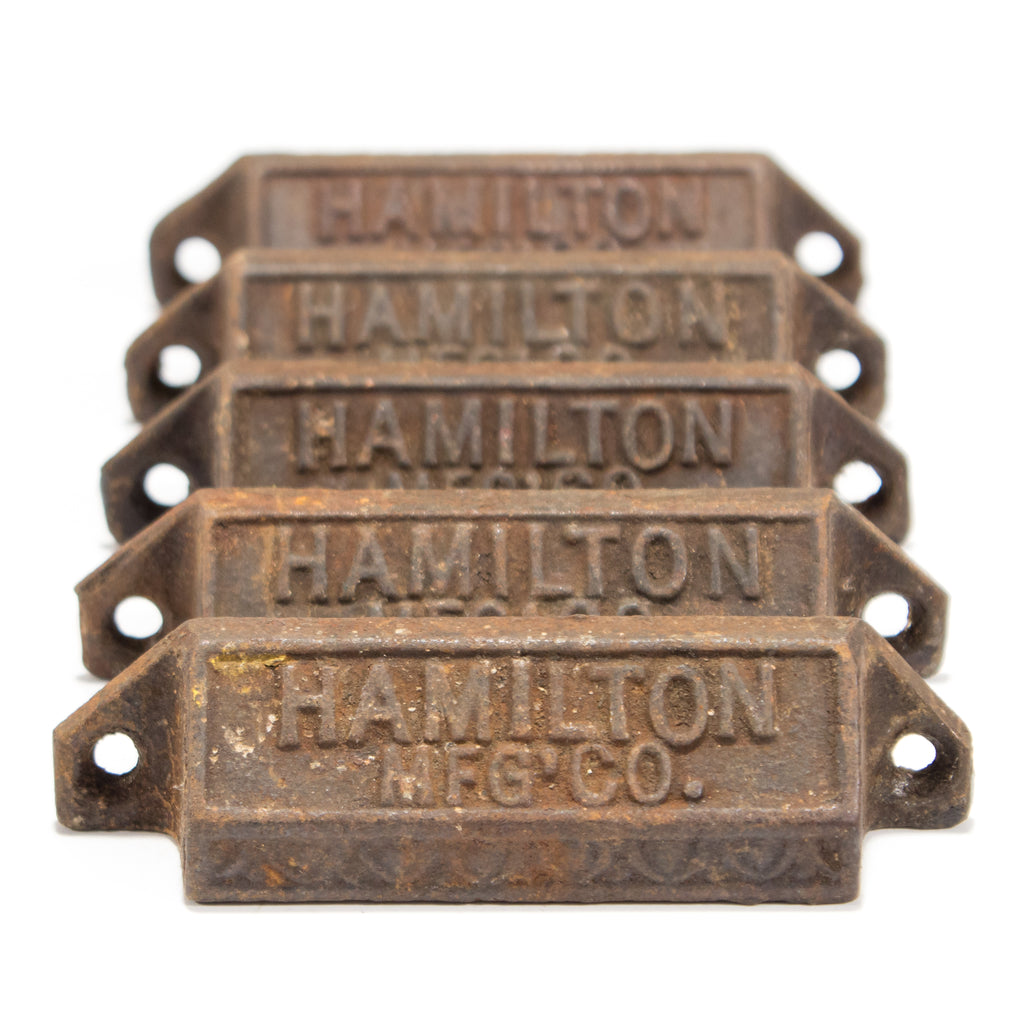 Hamilton Letterpress Iron Bin Pulls