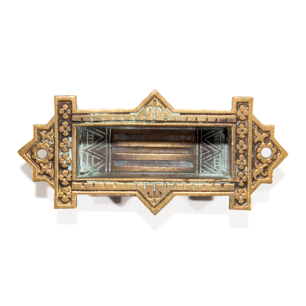Aesthetic Bronze Victorian Mortised Window Lifts Pulls
