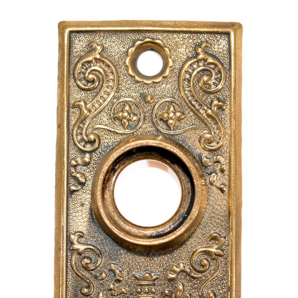 Bronze Stamped Victorian Door Knob Set