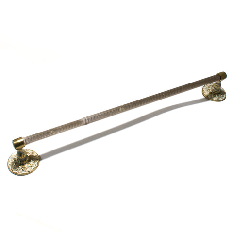 White & Gold Faux French Provencial Towel Bars