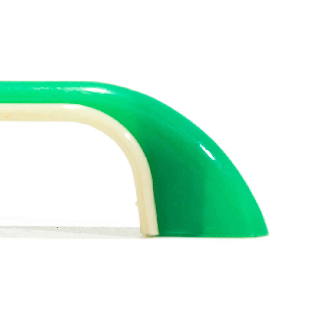Bright Green Plastic Mid-Century Drawer Pulls