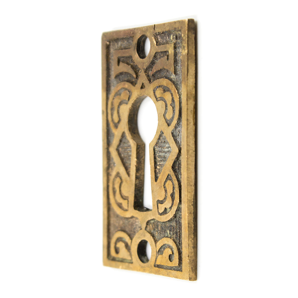 Geometric Bronze Aesthetic Victorian Keyhole Cover