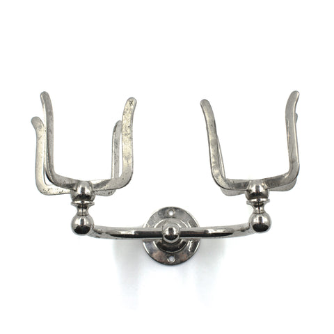 Brasscrafters Nickel Prong Double Cup Holder c.1910