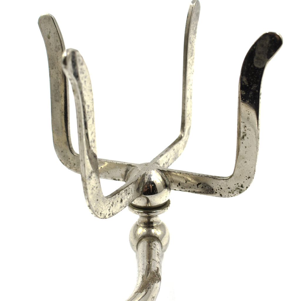 Brasscrafters Nickel Prong Double Cup Holder c.1910