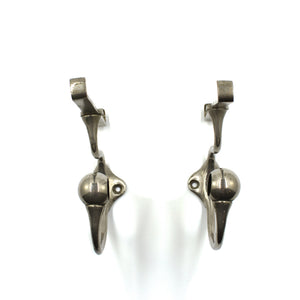 Nickel Brackets for Bathroom Shelf & Towel Bar c.1910