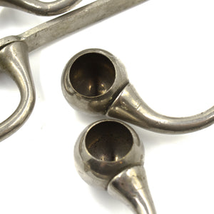 Nickel Brackets for Bathroom Shelf & Towel Bar c.1910