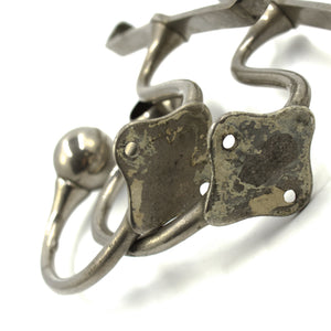 Nickel Brackets for Bathroom Shelf & Towel Bar c.1910