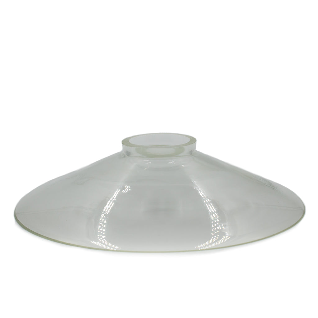 this is a clear glass sauce shade from Schoolhouse Electric