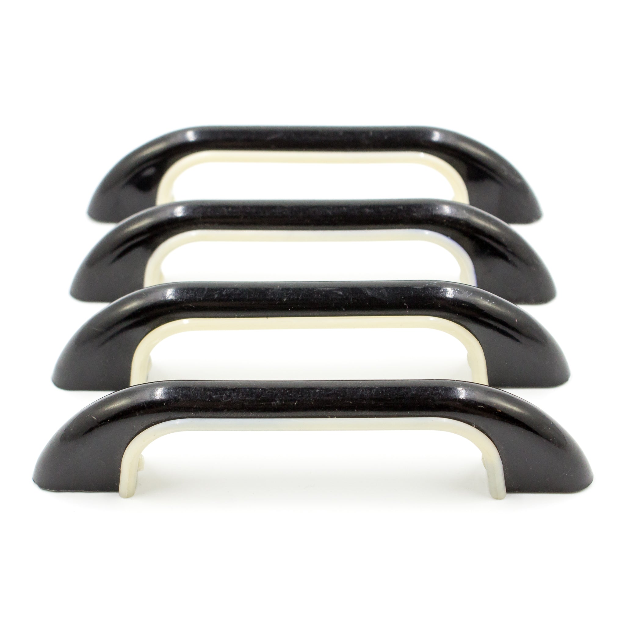 Mid-Century Black and White Plastic Drawer Pulls - Hippo Hardware & Trading Company Mid-Century Black and White Plastic Drawer Pulls - Hippo Hardware & Trading Company