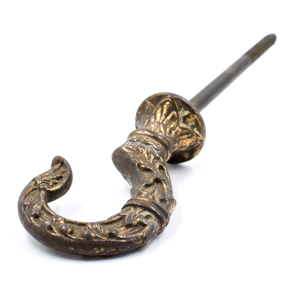 Large Iron Filigree High Relief Ceiling Hook