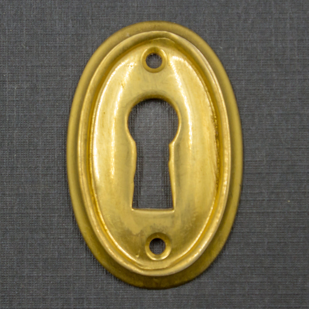 Cast Brass Ringed Key Hole Cover