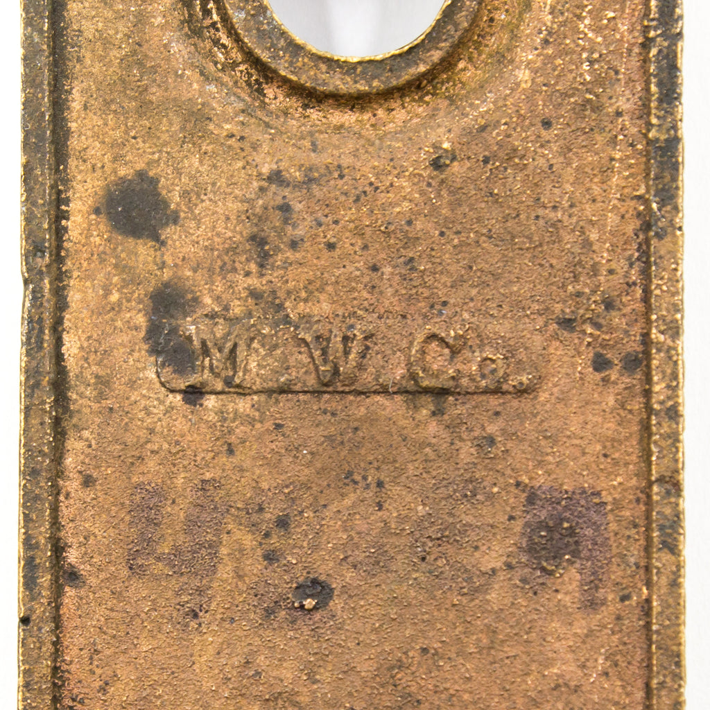 Mallory & Wheeler Bronze Door Knob Escutcheon Pair