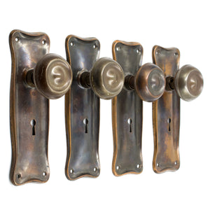 Nouveau Craftsman Wave and Ringed Door Set
