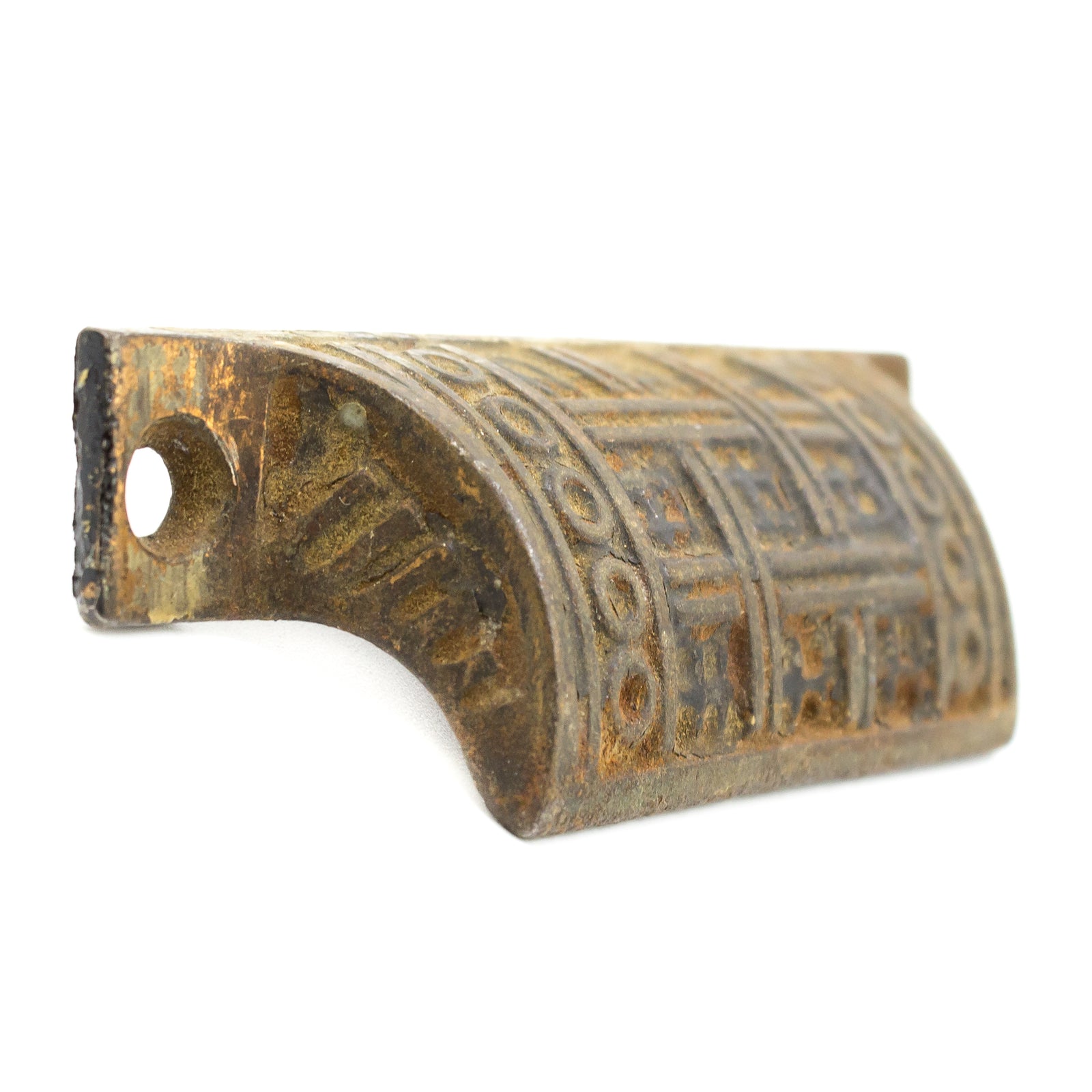 Geometric Victorian Ornate Iron Bin Cup Pulls