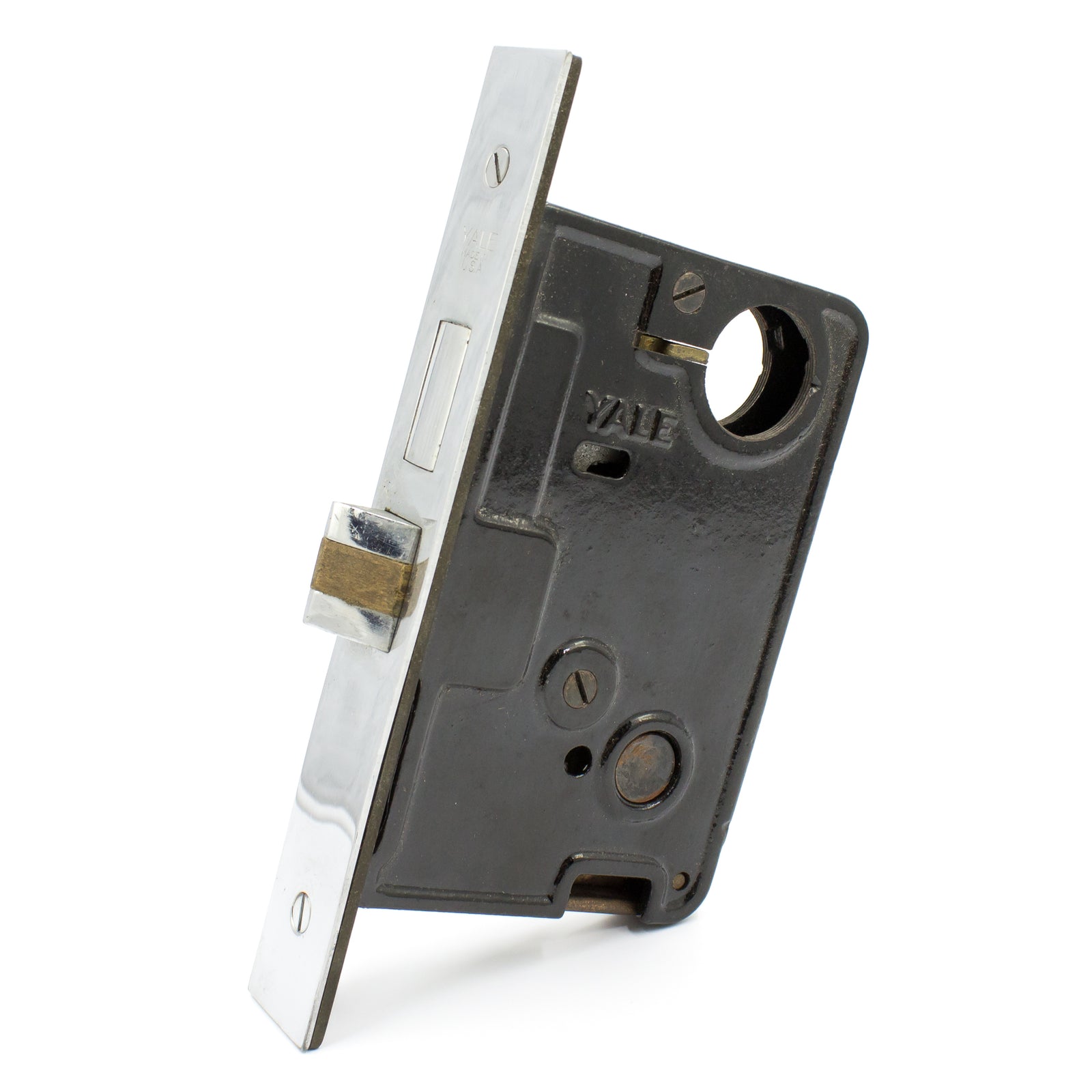 NOS Yale Entry Chrome Face Mortise Lock