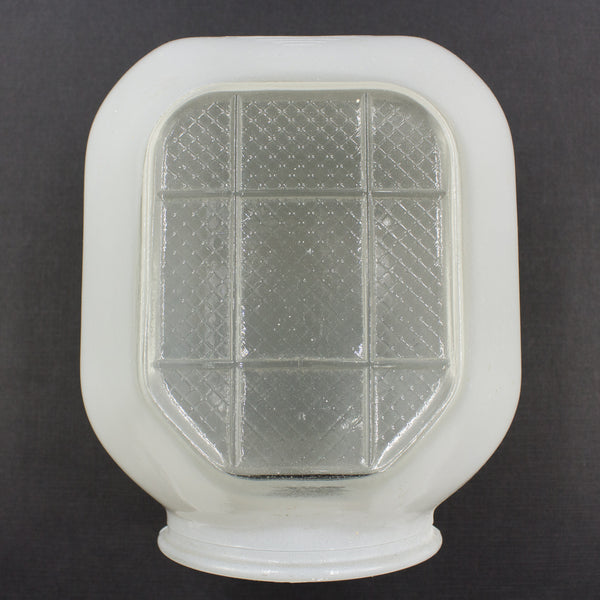 Grid Pattern Art Deco Sconce Shade - Hippo Hardware & Trading Company