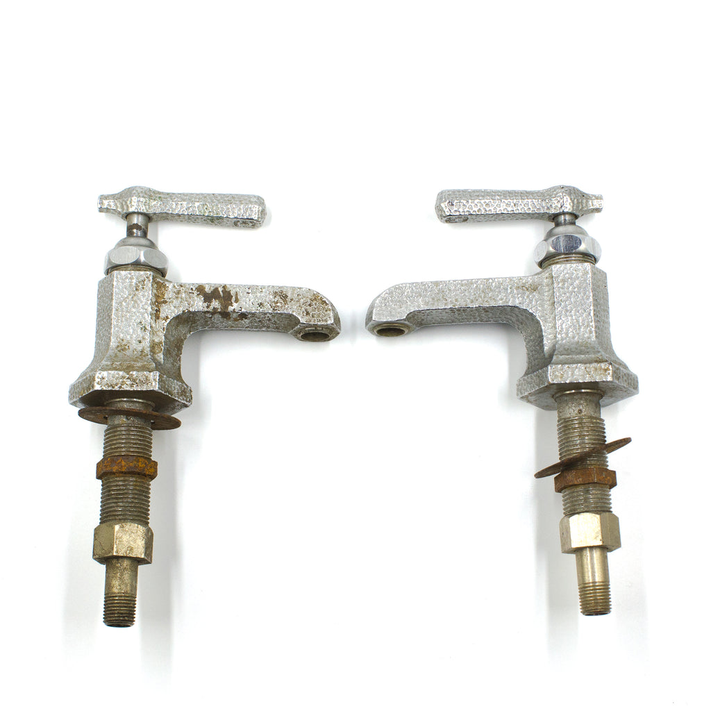Hammered Vintage Hot Cold Faucet Taps