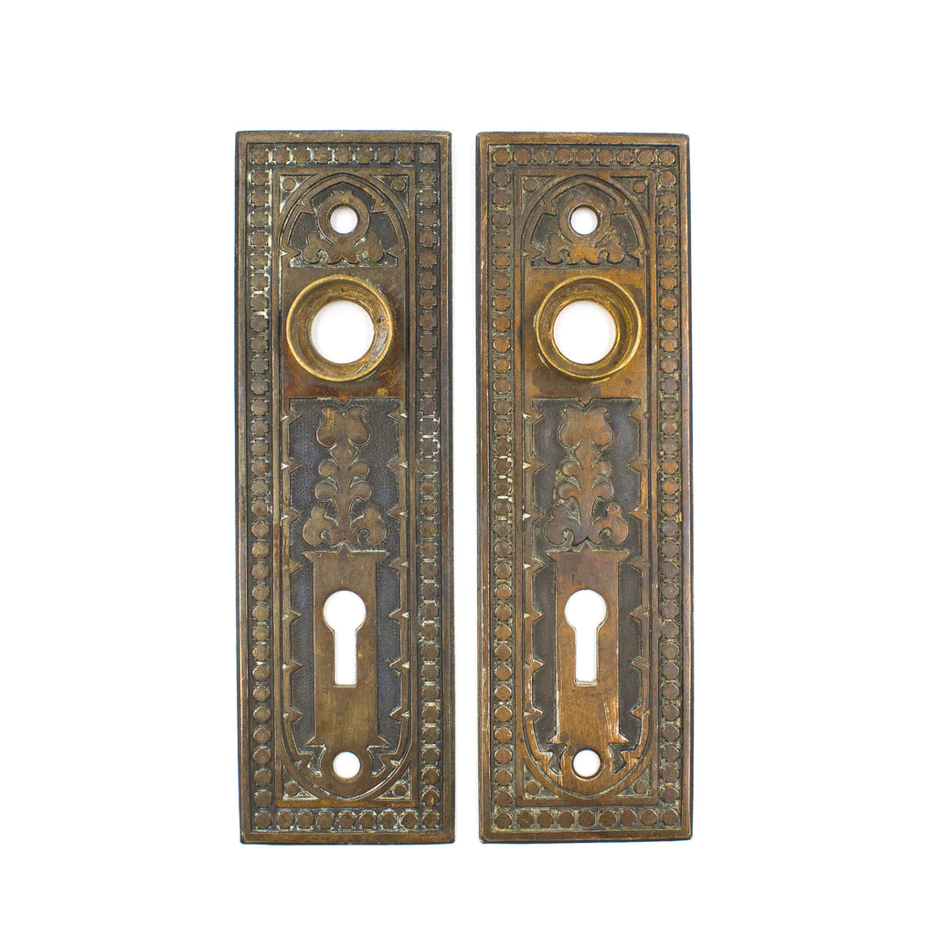 this is a pair of victorian escutcheons